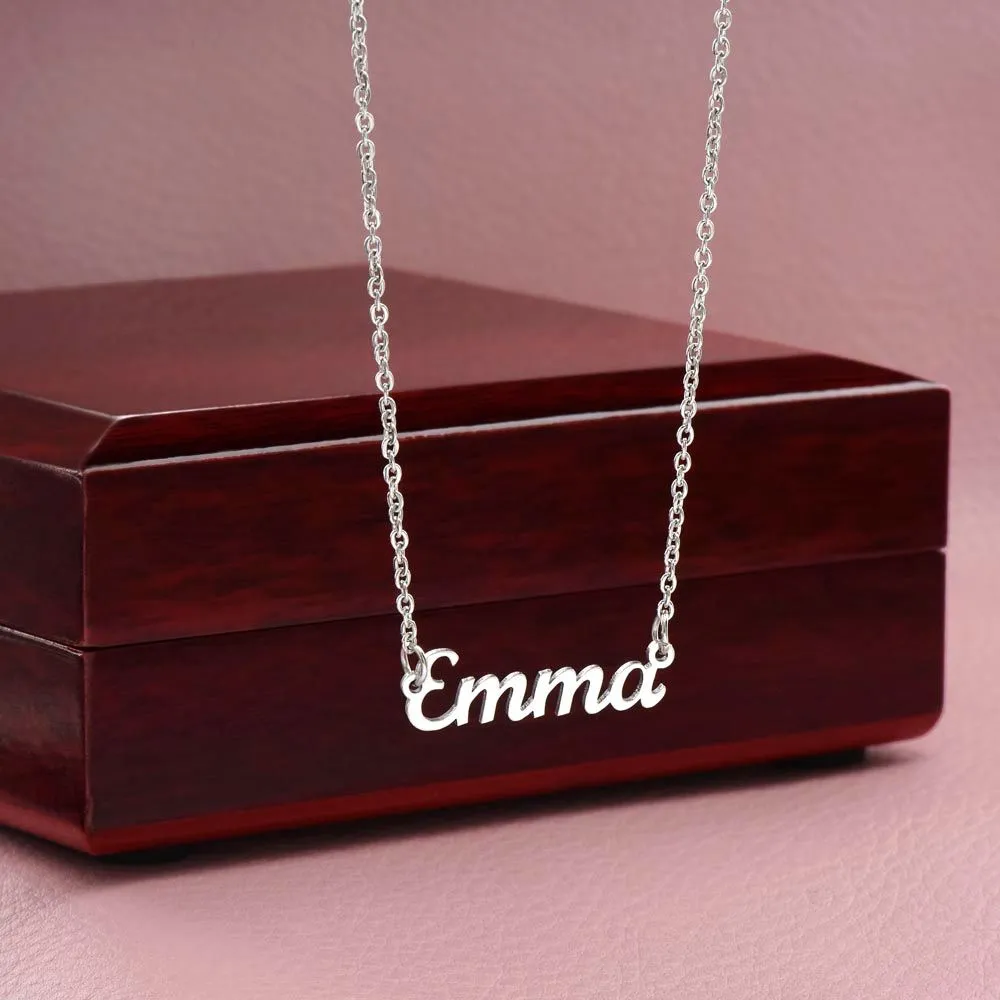 Stronger Than You Know - Personalized Name Necklace
