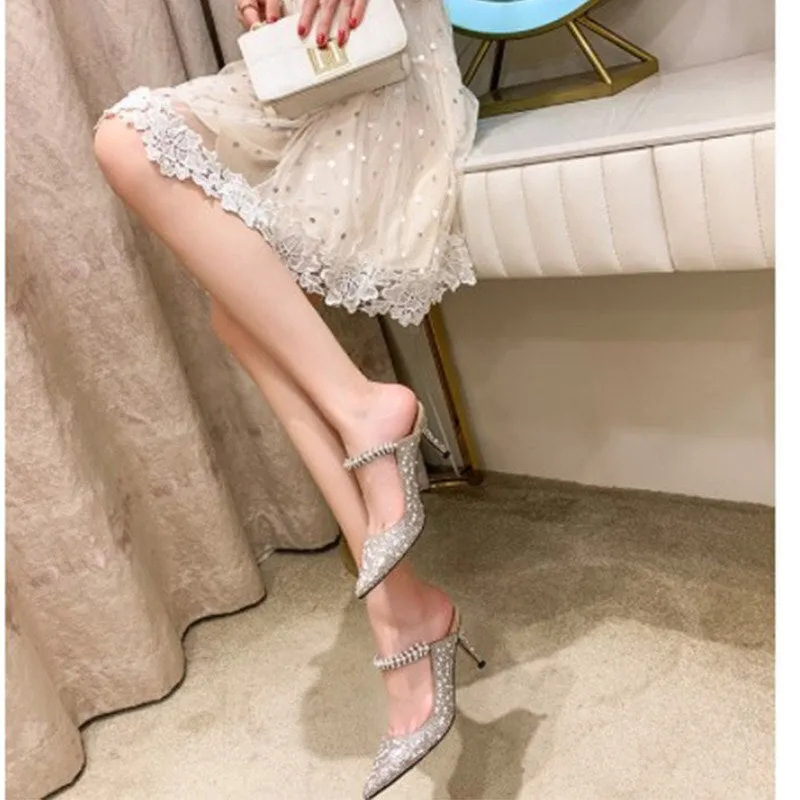 summer bag drag wear pearl flat shoes