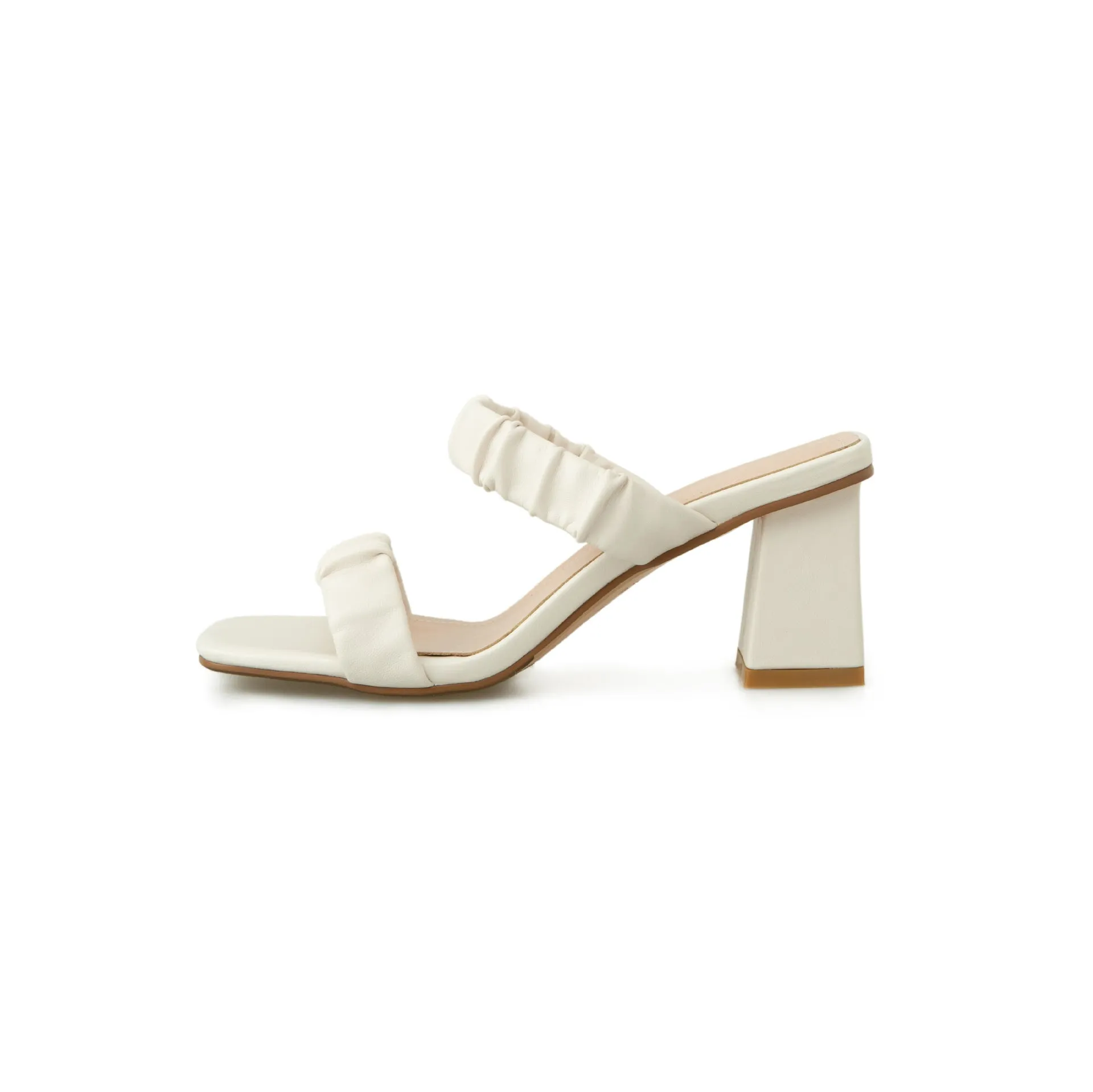 Summer New Open-toed Square Toe Ladies Lazy Shoes