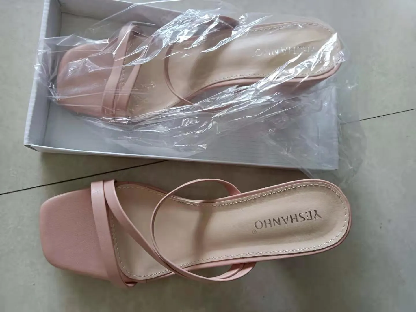 Summer Slippers Square Heel
