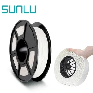 SUNLU TPU Flexible 3D Printer Filament: Make Bendy Models And Prints, 1.75mm 0.5kg/1.1lb Spool