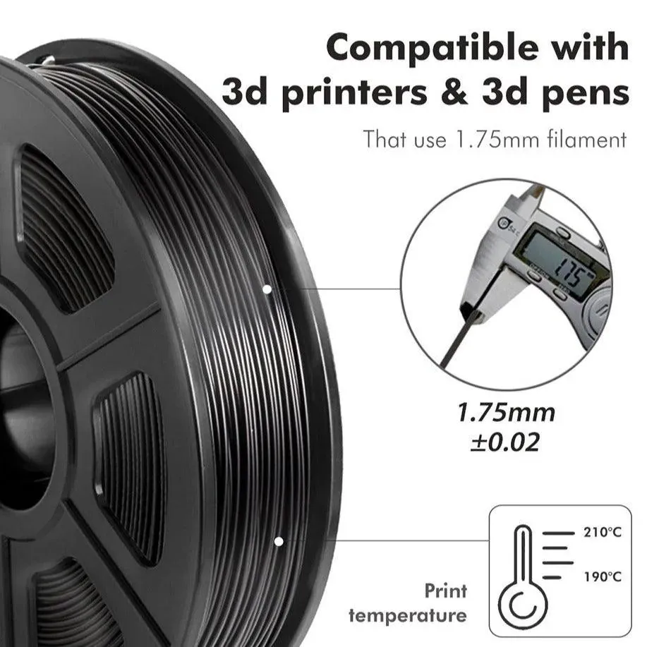 SUNLU TPU Flexible 3D Printer Filament: Make Bendy Models And Prints, 1.75mm 0.5kg/1.1lb Spool