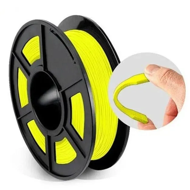 SUNLU TPU Flexible 3D Printer Filament: Make Bendy Models And Prints, 1.75mm 0.5kg/1.1lb Spool
