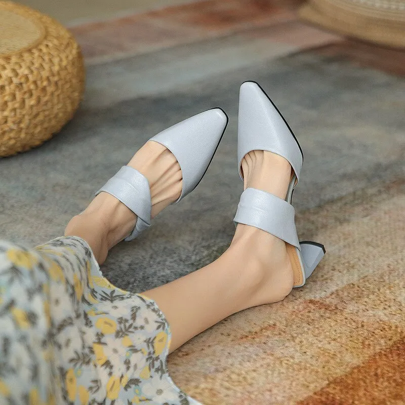 super fairy candy color high heel sandals