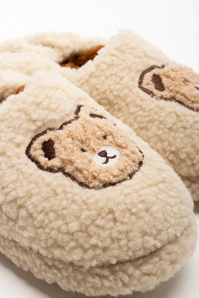 Teddy Slippers Natural