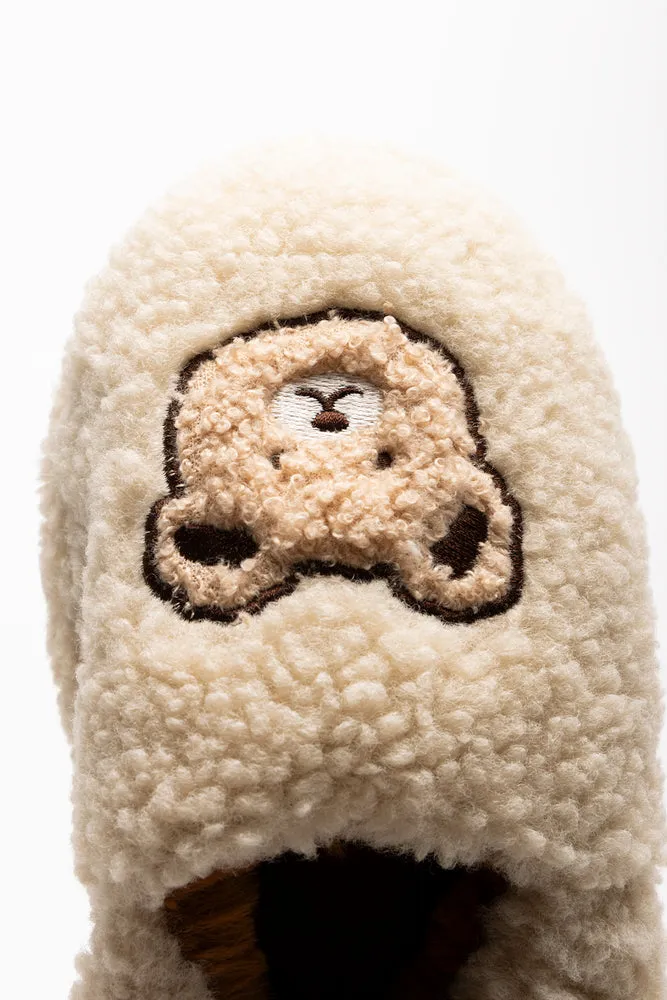 Teddy Slippers Natural
