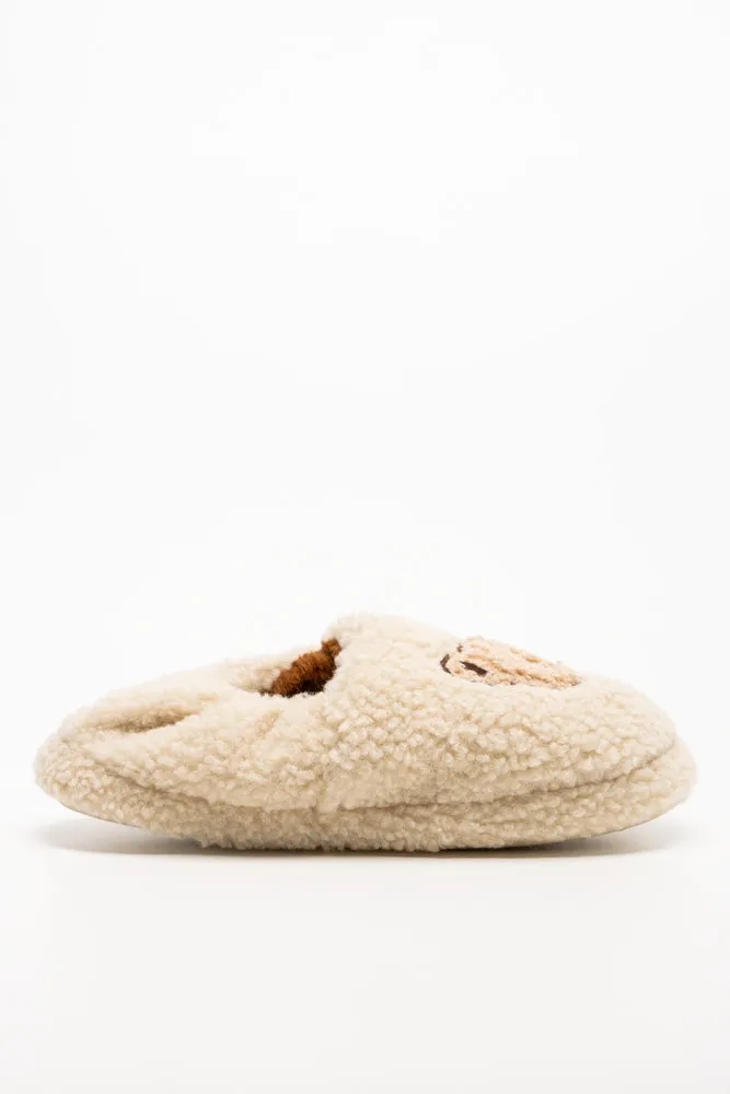 Teddy Slippers Natural