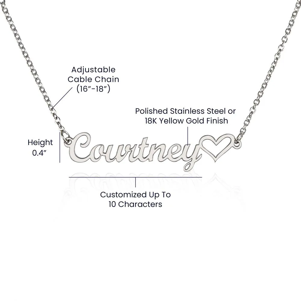 Thank You Mom Necklace, Custom Name Necklace for Mom, Mom Gift from Daughter, Mom Birthday Gift from Son