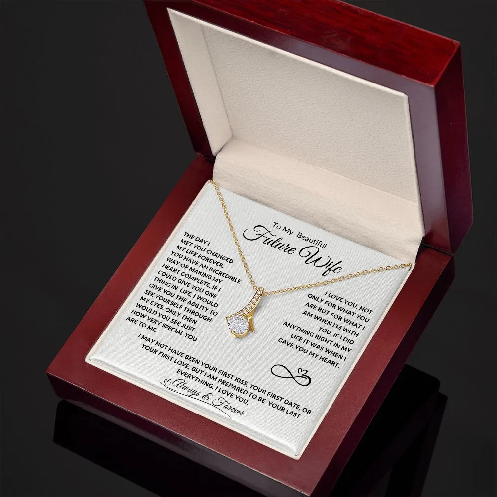To My Beautiful Future Wife The Day I Met You Changed Ribbon