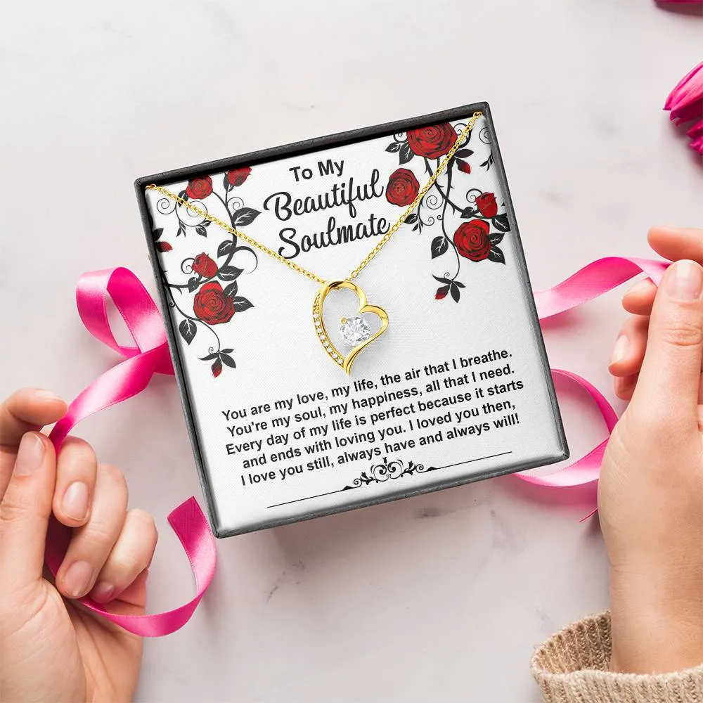 To My Beautiful Soulmate Loved You Then Love You Still - Forever Love Necklace