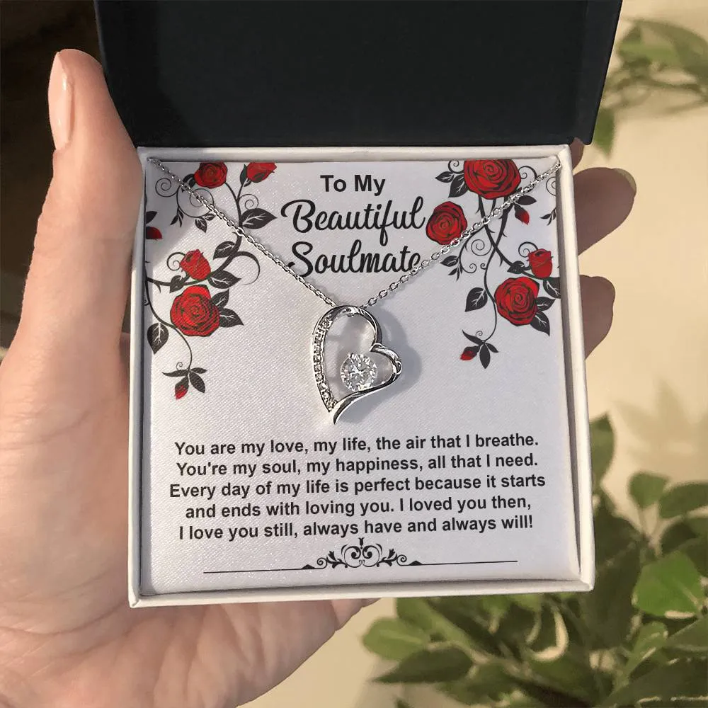 To My Beautiful Soulmate Loved You Then Love You Still - Forever Love Necklace