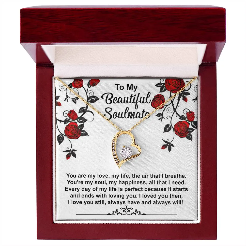 To My Beautiful Soulmate Loved You Then Love You Still - Forever Love Necklace