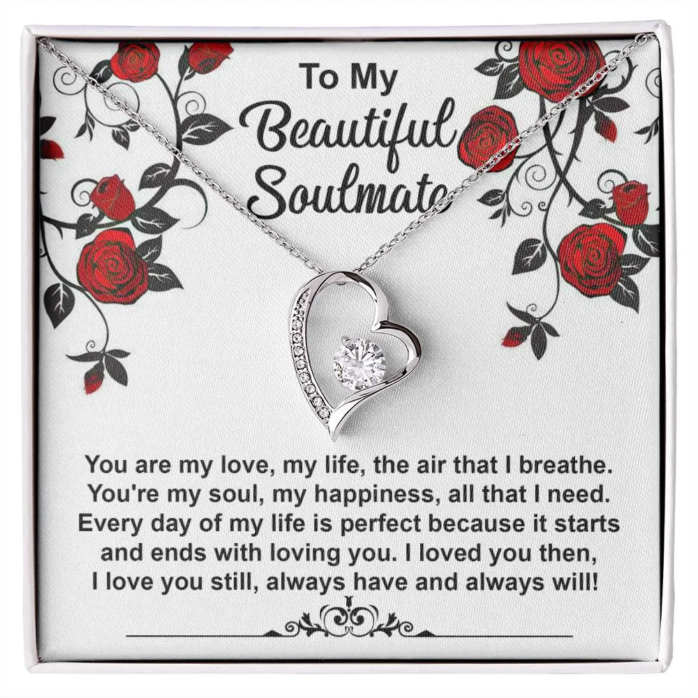 To My Beautiful Soulmate Loved You Then Love You Still - Forever Love Necklace