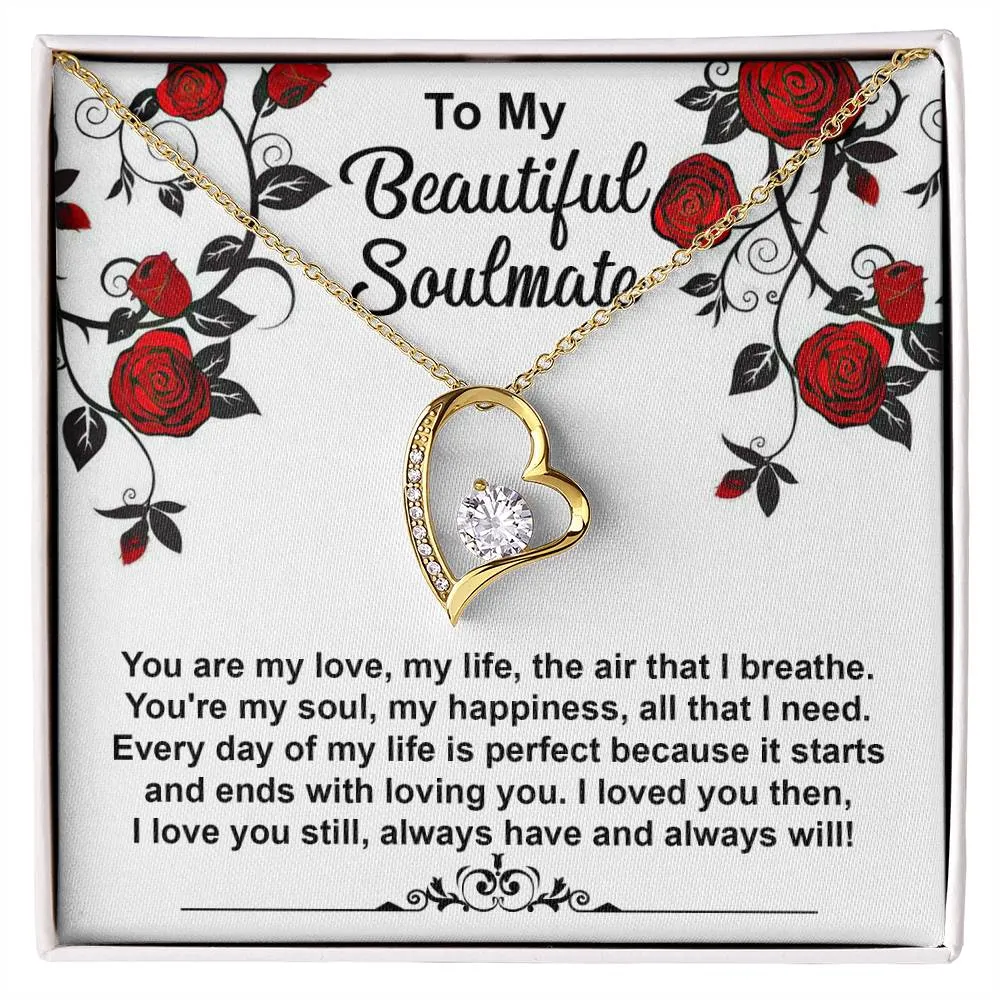 To My Beautiful Soulmate Loved You Then Love You Still - Forever Love Necklace