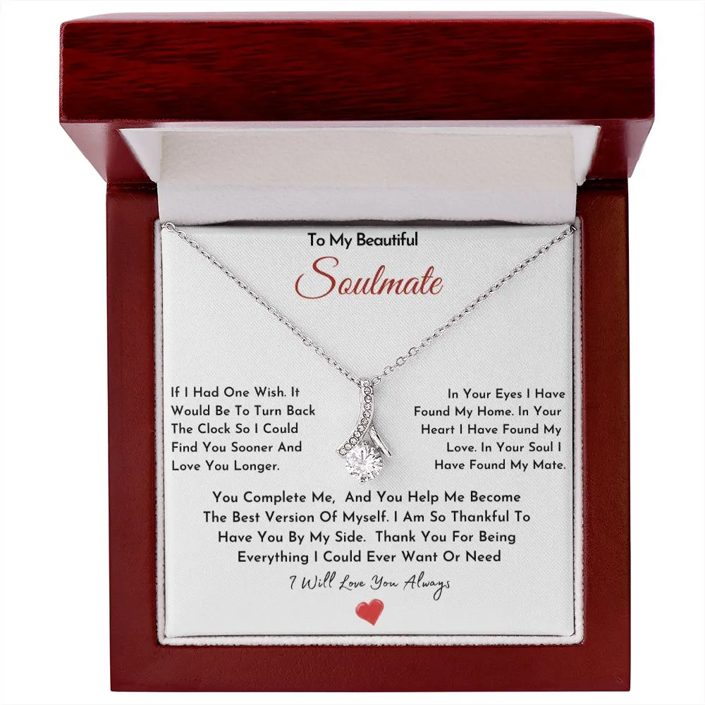 To My Beautiful Soulmate Necklace