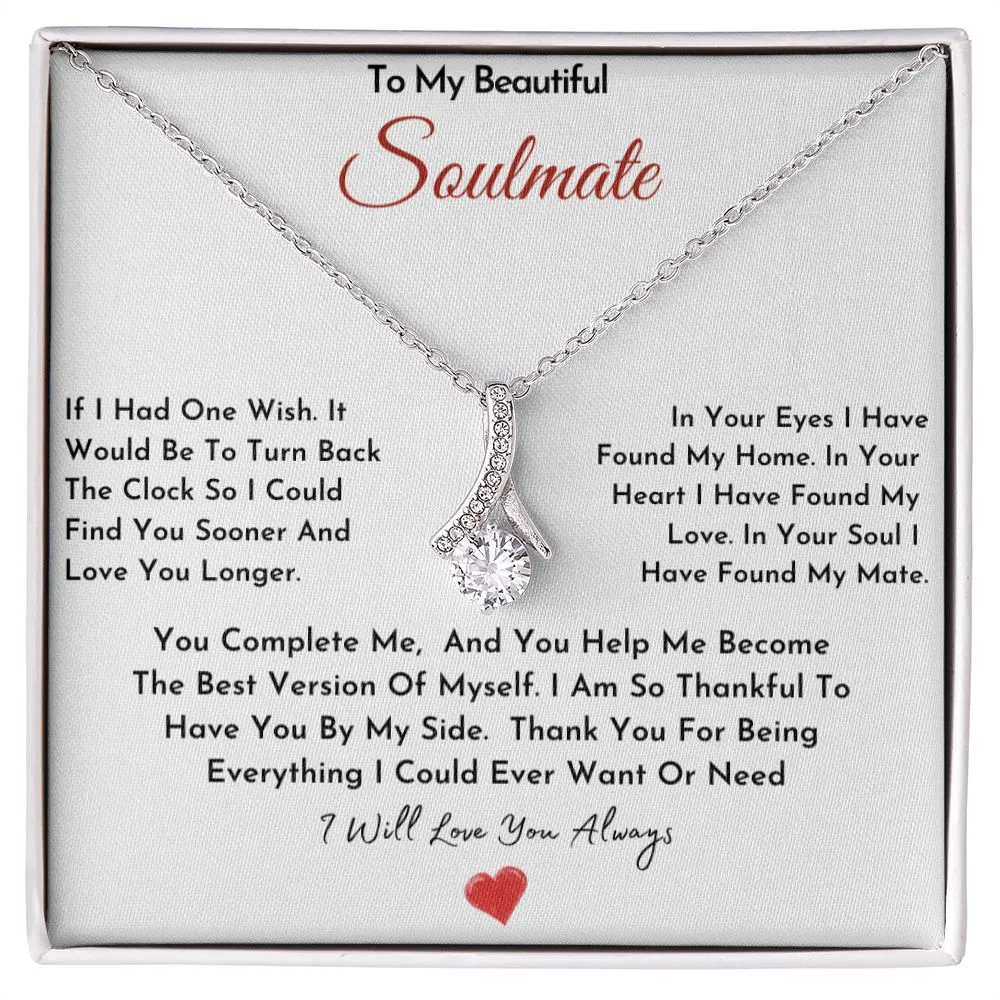 To My Beautiful Soulmate Necklace