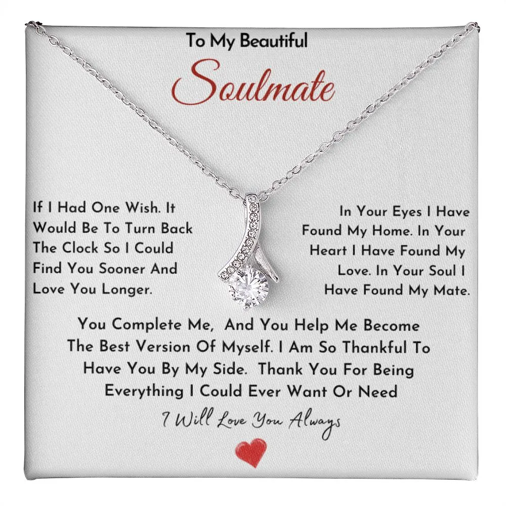 To My Beautiful Soulmate Necklace