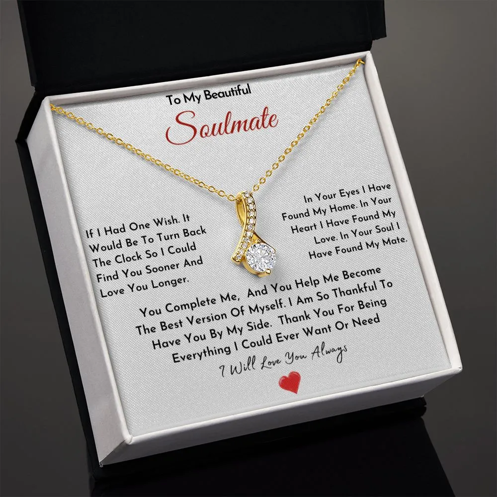To My Beautiful Soulmate Necklace
