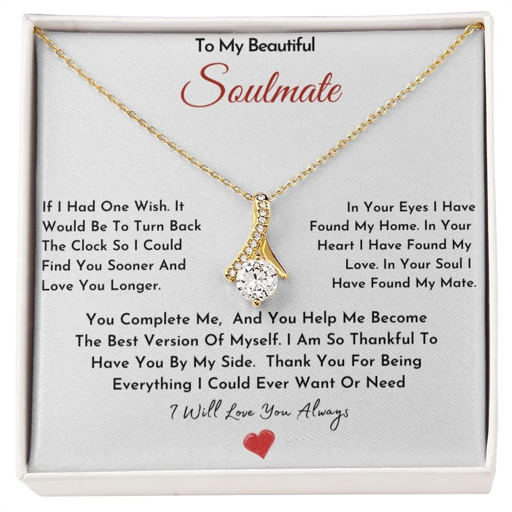 To My Beautiful Soulmate Necklace