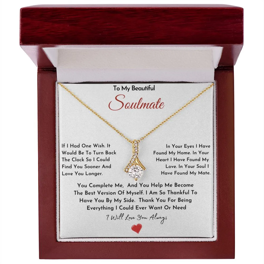 To My Beautiful Soulmate Necklace