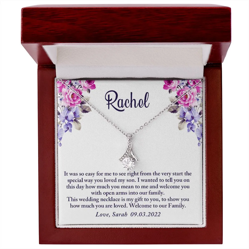 To My Daughter-In-Law Gift On Wedding Day, Future Daughter In Law Rehearsal Dinner Gift For Bride From Mother In Law