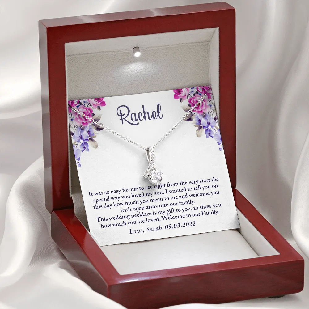 To My Daughter-In-Law Gift On Wedding Day, Future Daughter In Law Rehearsal Dinner Gift For Bride From Mother In Law