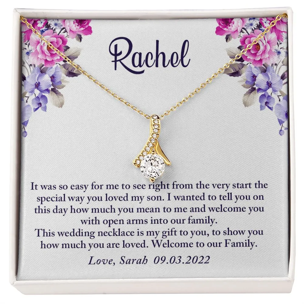 To My Daughter-In-Law Gift On Wedding Day, Future Daughter In Law Rehearsal Dinner Gift For Bride From Mother In Law