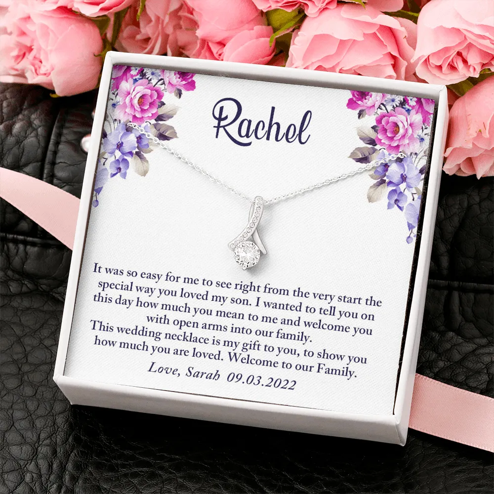 To My Daughter-In-Law Gift On Wedding Day, Future Daughter In Law Rehearsal Dinner Gift For Bride From Mother In Law