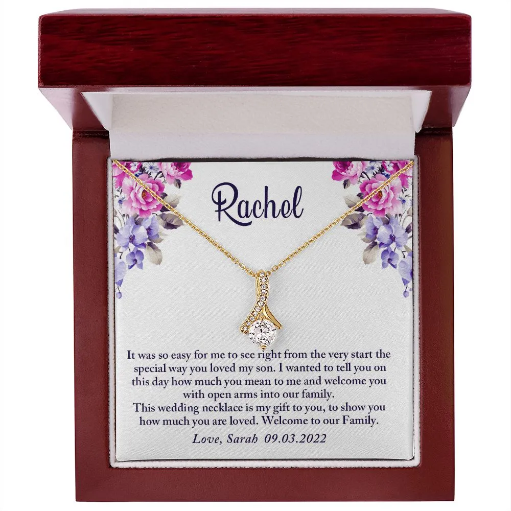 To My Daughter-In-Law Gift On Wedding Day, Future Daughter In Law Rehearsal Dinner Gift For Bride From Mother In Law