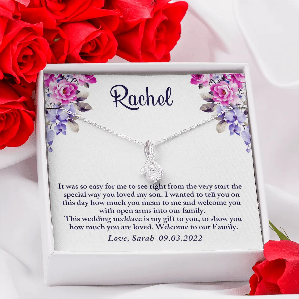To My Daughter-In-Law Gift On Wedding Day, Future Daughter In Law Rehearsal Dinner Gift For Bride From Mother In Law