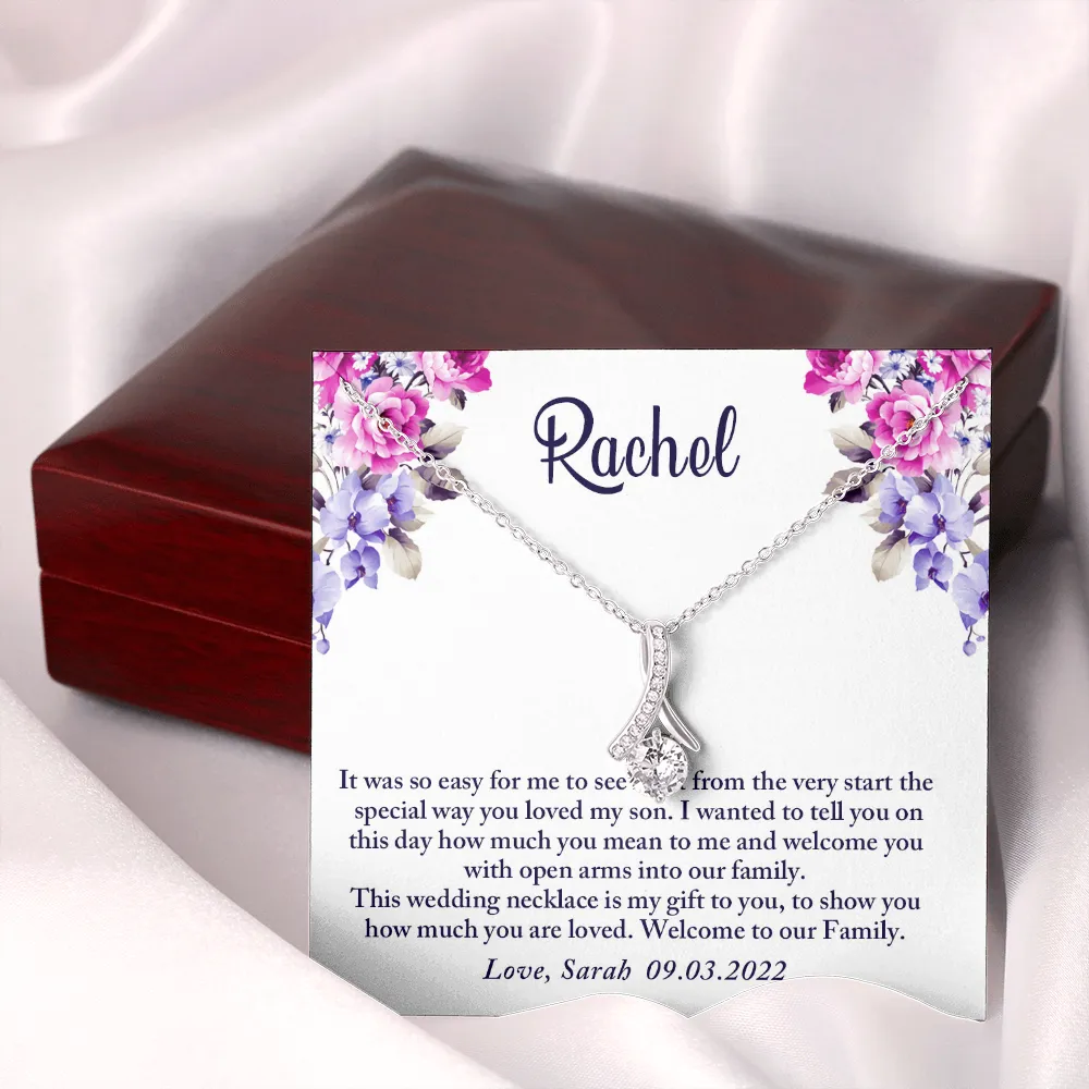 To My Daughter-In-Law Gift On Wedding Day, Future Daughter In Law Rehearsal Dinner Gift For Bride From Mother In Law