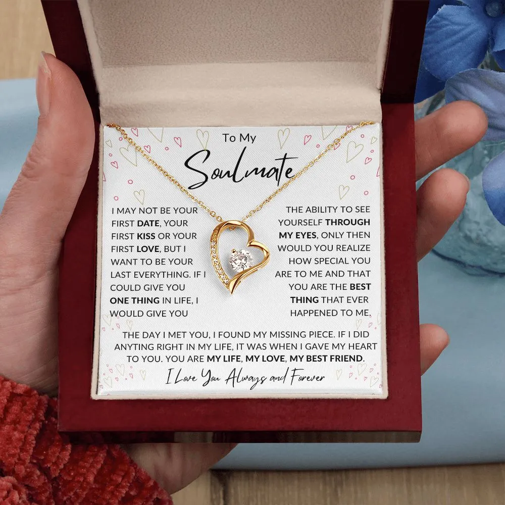 To My Soulmate Forever Love Valentines Birthday Anniversary Christmas Gift