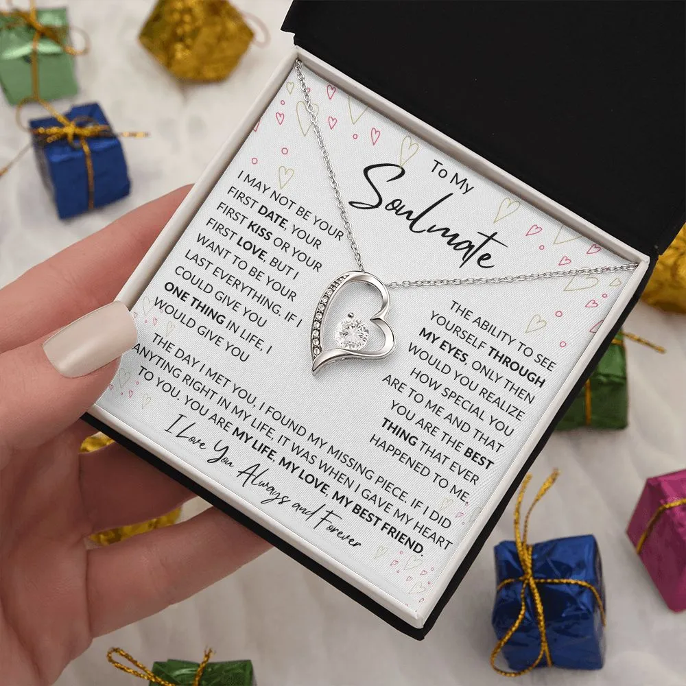 To My Soulmate Forever Love Valentines Birthday Anniversary Christmas Gift