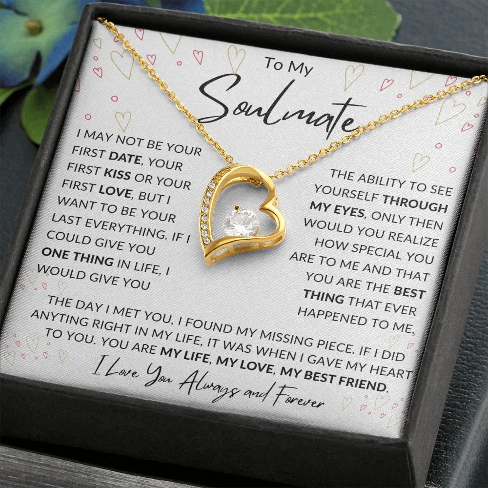 To My Soulmate Forever Love Valentines Birthday Anniversary Christmas Gift