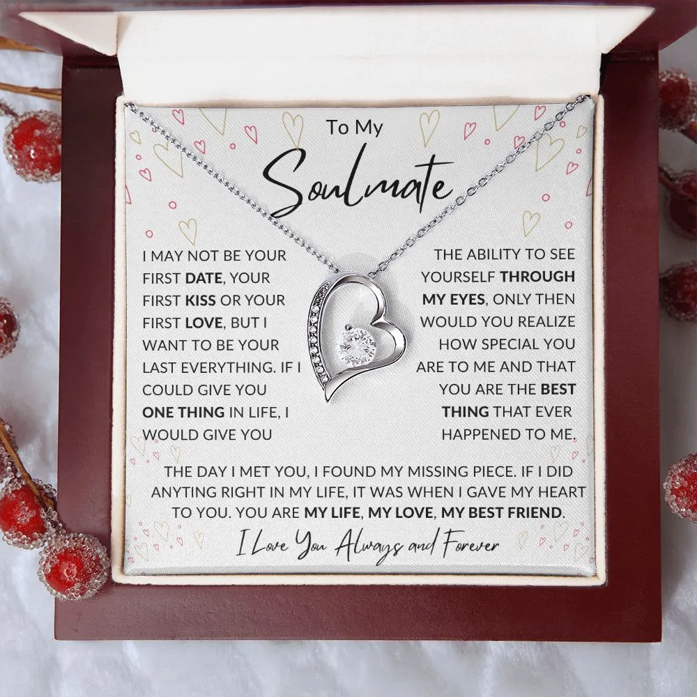 To My Soulmate Forever Love Valentines Birthday Anniversary Christmas Gift