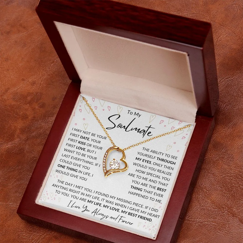 To My Soulmate Forever Love Valentines Birthday Anniversary Christmas Gift