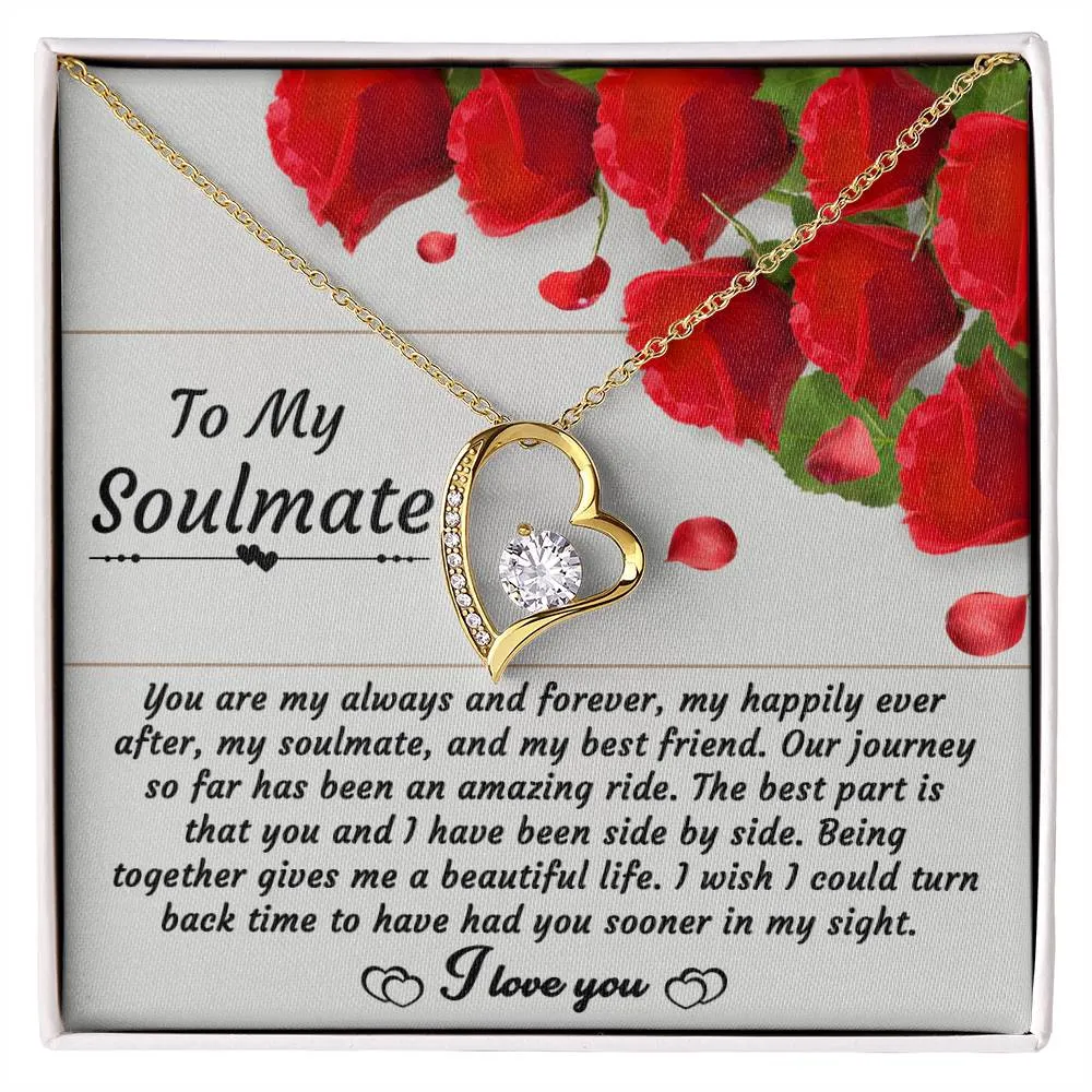 To My Soulmate My Happily Ever After - Forever Love Necklace
