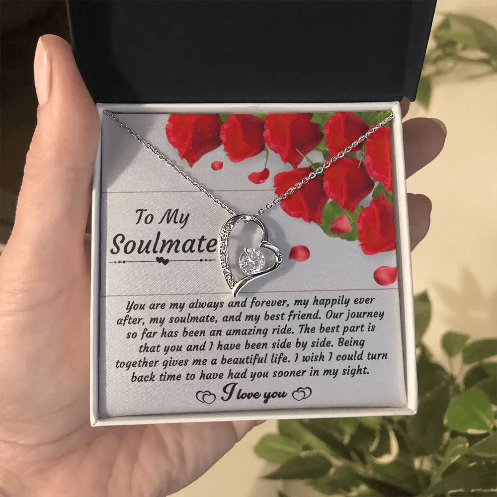 To My Soulmate My Happily Ever After - Forever Love Necklace