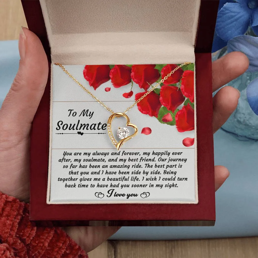 To My Soulmate My Happily Ever After - Forever Love Necklace