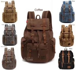 Travel Canvas Sport Rucksack Camping School Satchel Laptop Hiking Bag Backpack