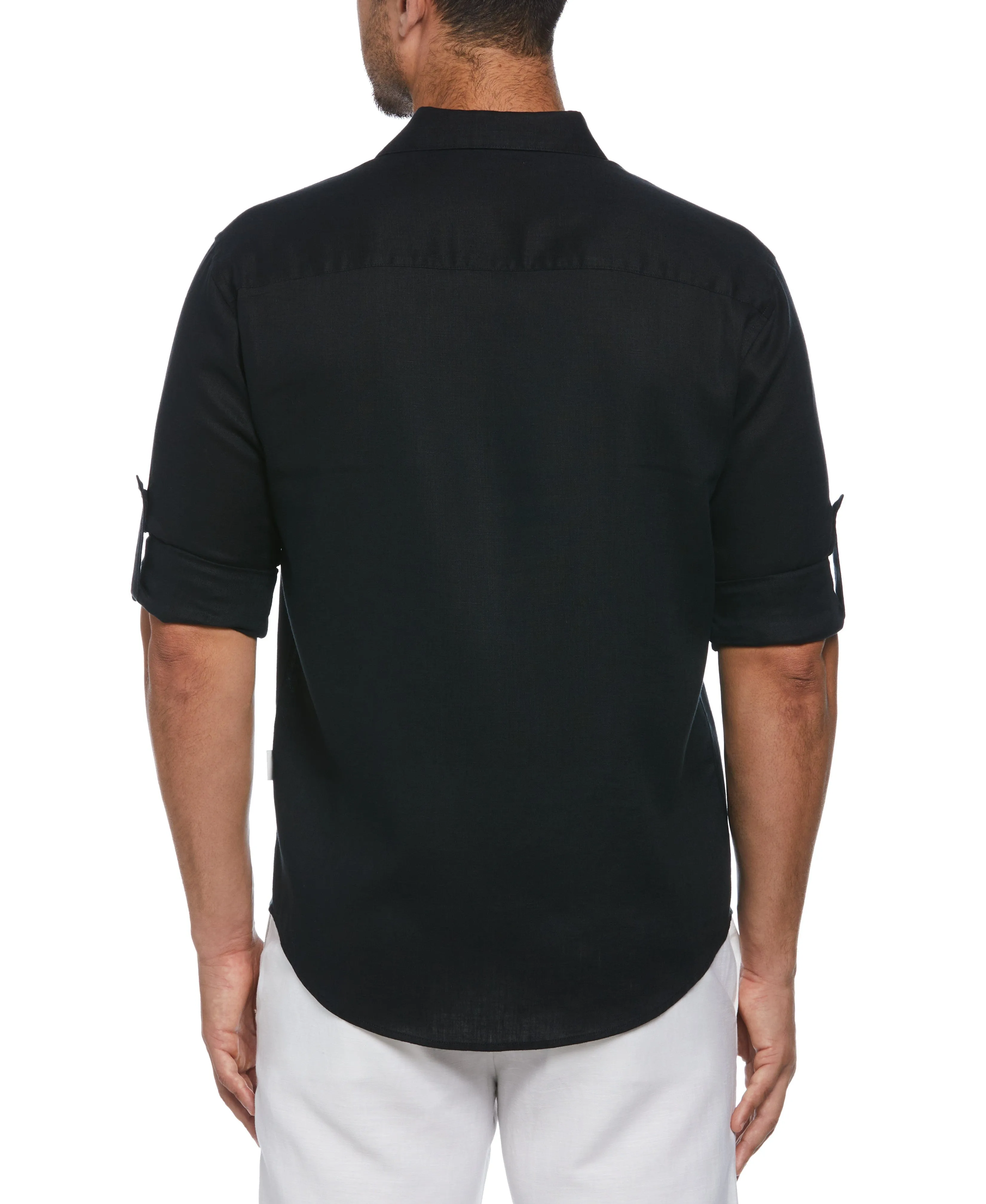 Travelselect™ Linen-Blend Rolled Sleeve Shirt
