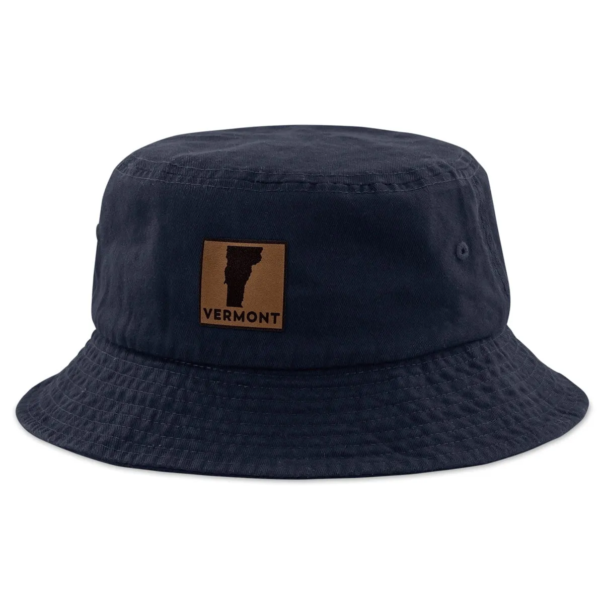 Vermont Leather Patch Bucket Hat