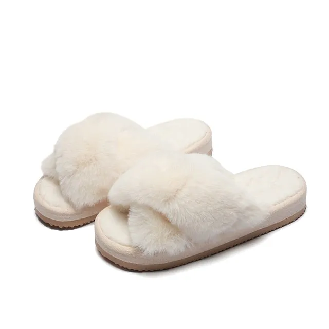 Warm Fluffy Slippers for Women