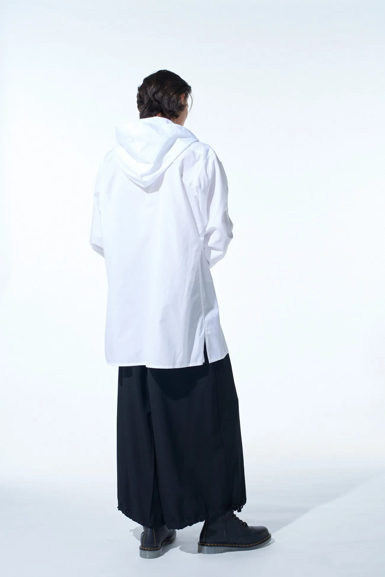 WASHER WOOL GABARDINE HAKAMA BALLOON PANTS