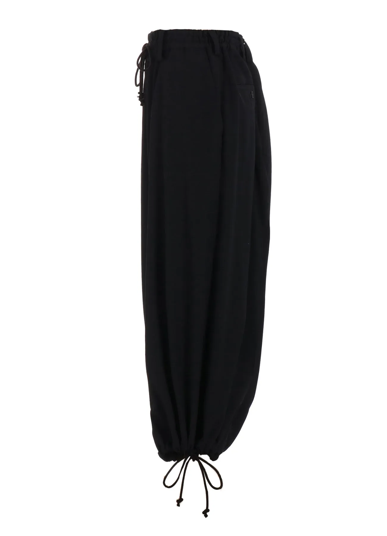 WASHER WOOL GABARDINE HAKAMA BALLOON PANTS