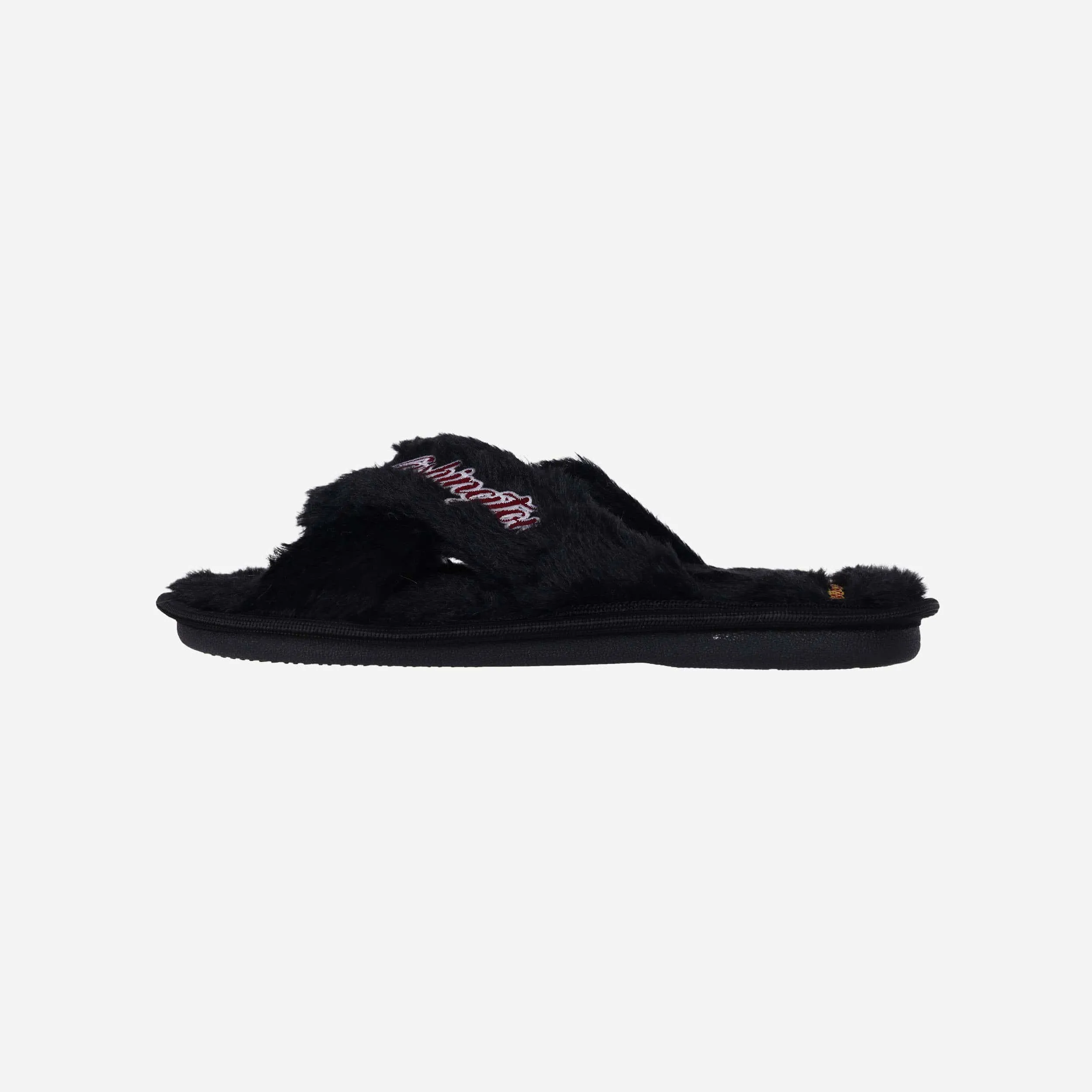 Washington Commanders Womens Script Wordmark Fur Cross Slide