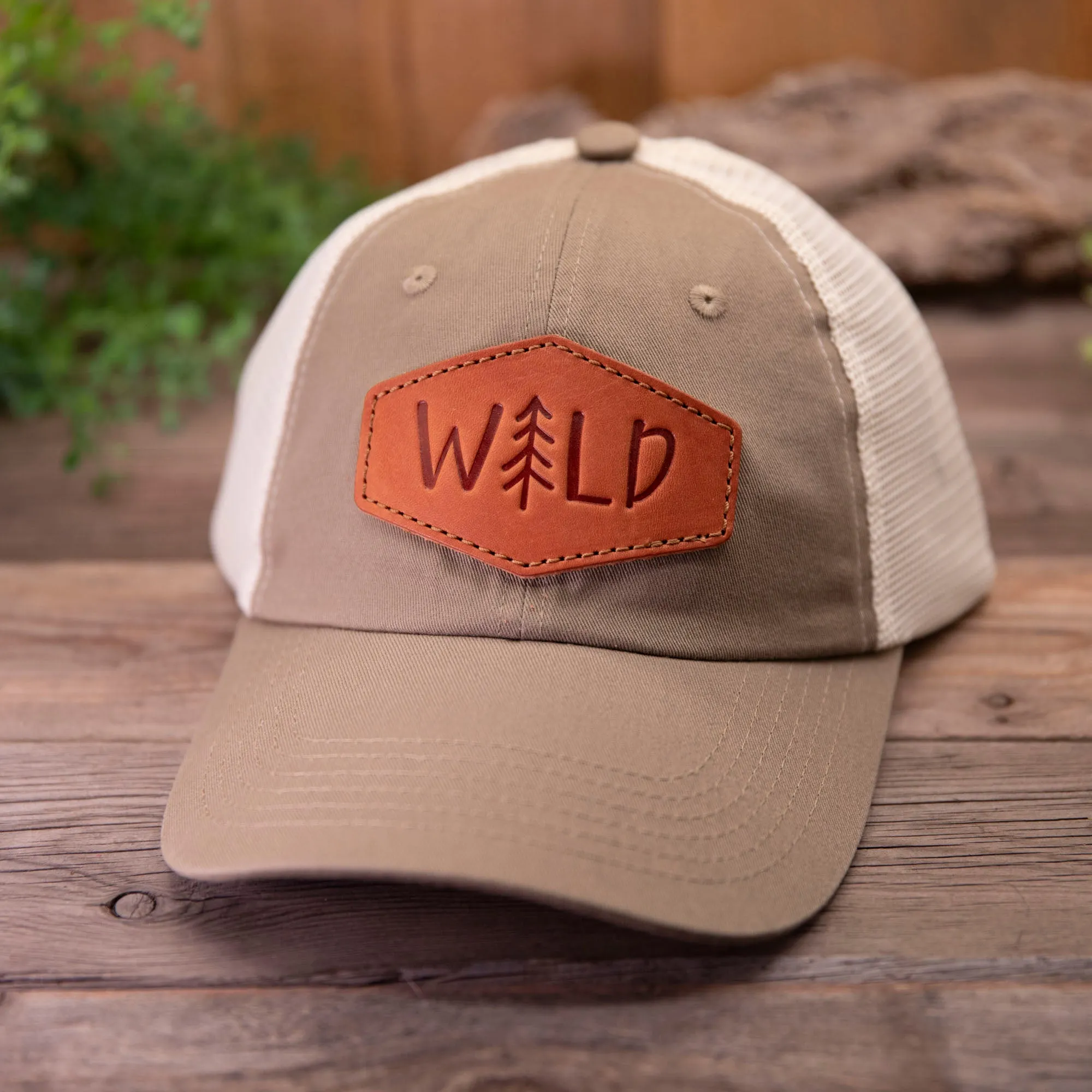 Wild Leather Patch Hat