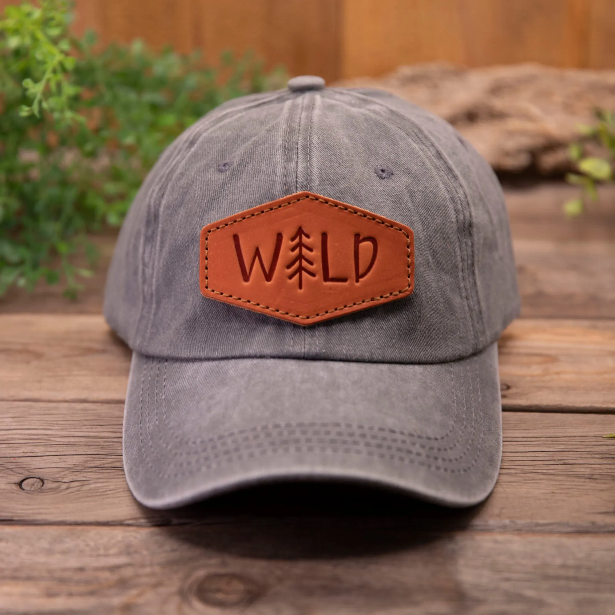Wild Leather Patch Hat
