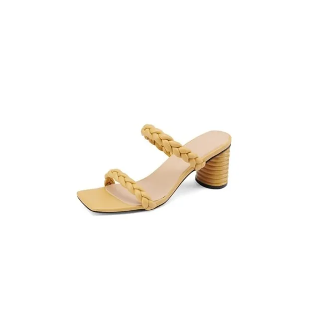 Women Shoes Woven One-strip