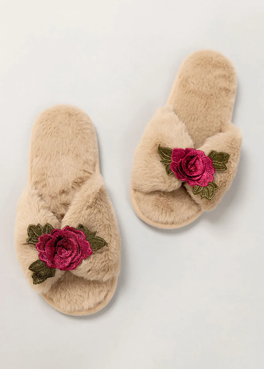 Women's Fiona Slipper in Beige